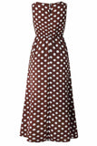 Florcoo Polka Dot Round Neck Dress（5 colors）