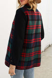 Florcoo OL Winter Street Style Plaid Coat