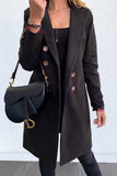 Florcoo Solid Color Sexy Coat With Buttons(3 Colors)