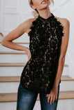 Florcoo Sexy Cutout  Lace Tops
