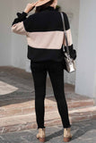 Florcoo Loose Stripe Knitted Sweater