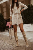 Florcoo Casual Sexy Long Sleeve Mini Dress(4 Colors)