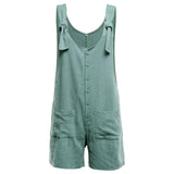 Florcoo Cotton Pocket Jumpsuit(3 Colors)