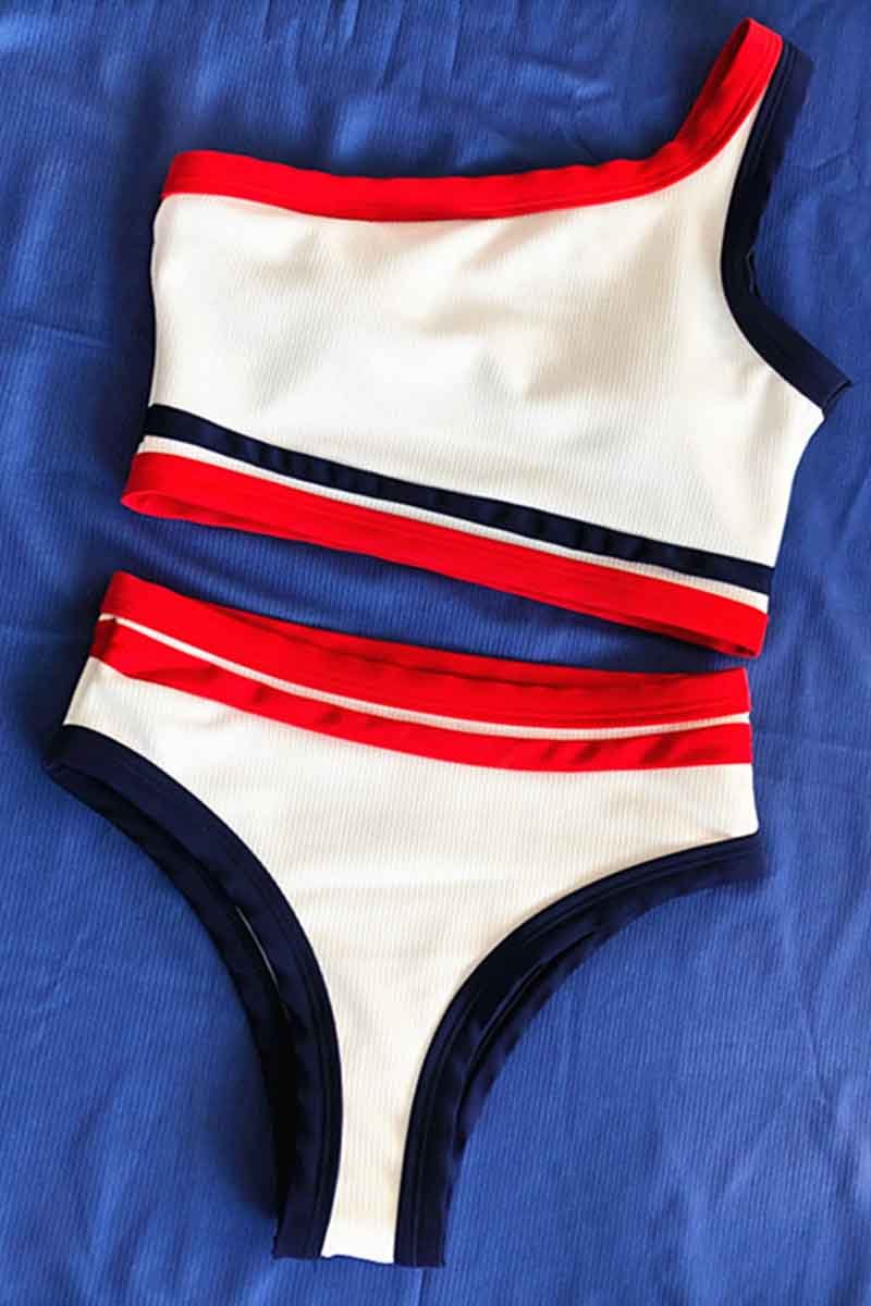 Florcoo Solid Color Swimsuit
