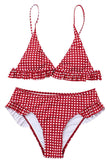 Florcoo Plaid Split Swimsuit