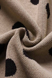 Florcoo Dot Print Sweet Comfy Cardigan Tops Sweater(2 Colors)