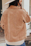 Florcoo Loose Cardigan Corduroy Tops