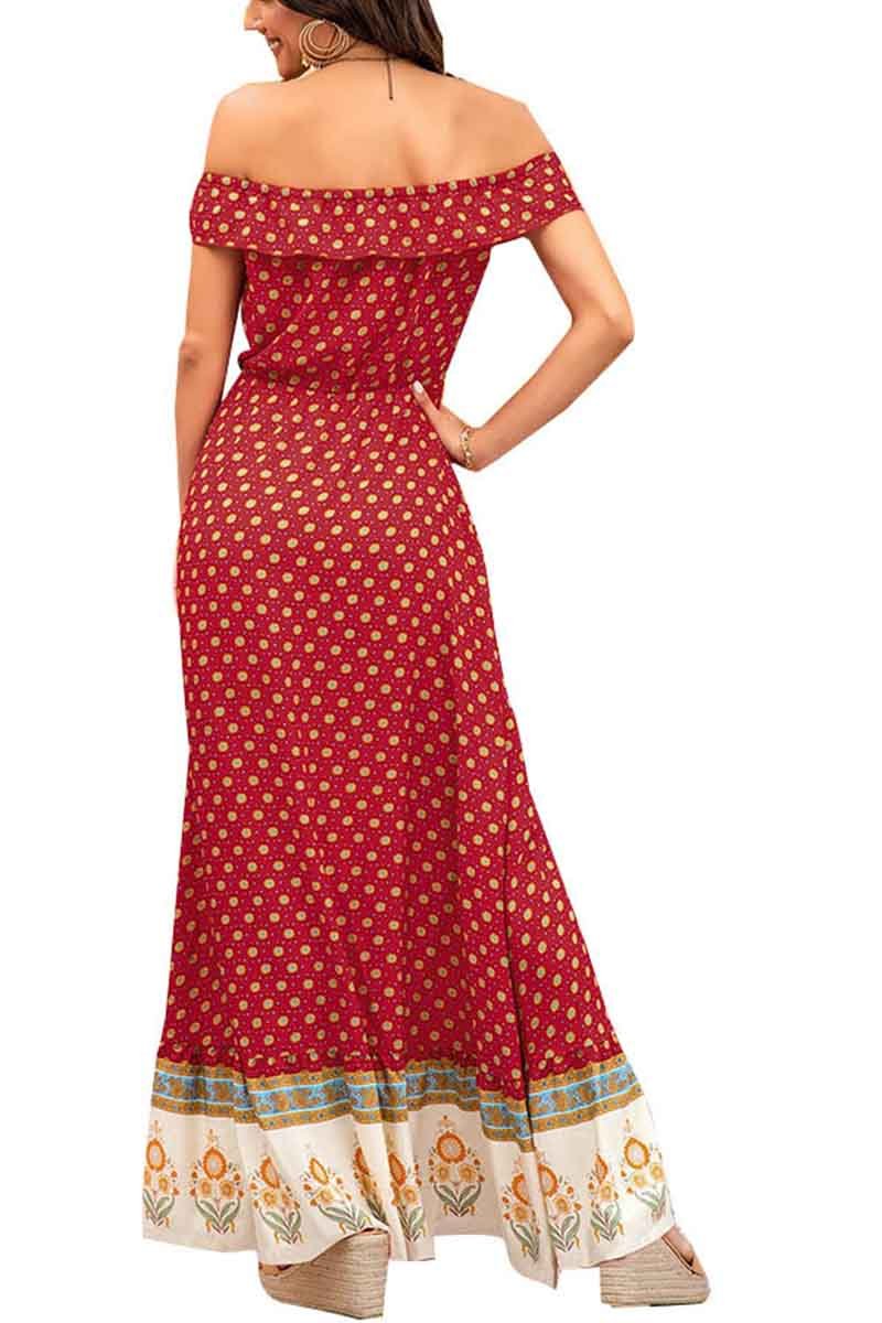 Florcoo Bohemian Short Sleeve Dress(3 Colors)