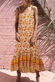 Florcoo Flower Print Midi Dress( 3 colors)