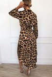 Florcoo V Neck Sexy Leopard Dress（4 colors）