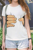 Florcoo Loose Round Neck T-shirt