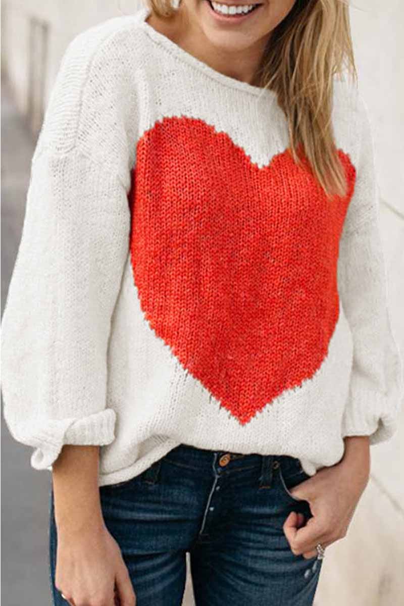 Florcoo Contrast Loose sweater