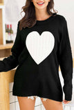Florcoo Loose Heart Shaped Sweater (3 Colors)