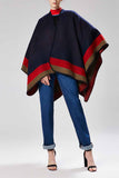 Florcoo Contrast Loose Cloak Tops