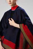 Florcoo Contrast Loose Cloak Tops
