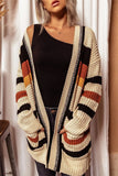 FLorcoo Long Sleeve Loose V-Neck Cardigan Sweater