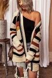 FLorcoo Long Sleeve Loose V-Neck Cardigan Sweater