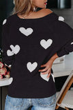 Florcoo Loose V-Neck Love Knitted Sweater(5 colors)