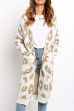 Florcoo Leopard Print Sweet Comfy Cardigan Tops Sweater(3 Colors)