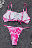 Florcoo Tie-dye Print Bikini Set (2 Colors )