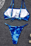 Florcoo Tie-dye Print Bikini Set (2 Colors )