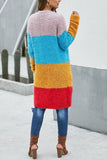 Florcoo Multicolor Stitching Knit Cardigan