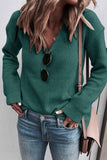 Florcoo Sexy Fashion V-neck Knitted Sweater(5 Colors)