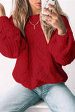 FLorcoo Loose Round Neck Knitted Sweater(5 Colors)
