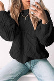FLorcoo Loose Round Neck Knitted Sweater(5 Colors)