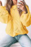 FLorcoo Loose Round Neck Knitted Sweater(5 Colors)