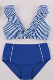 Florcoo Striped Two-piece Swimsuit